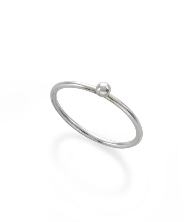 sphere ring / sterling silver