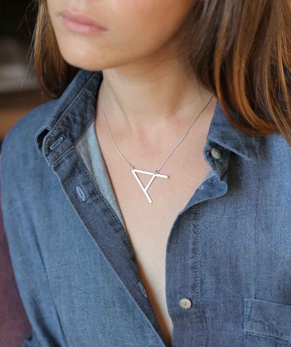perfect sign necklace / sterling silver