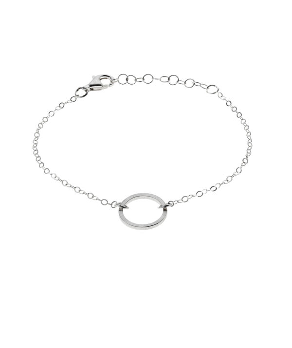 circle bracelet / sterling silver