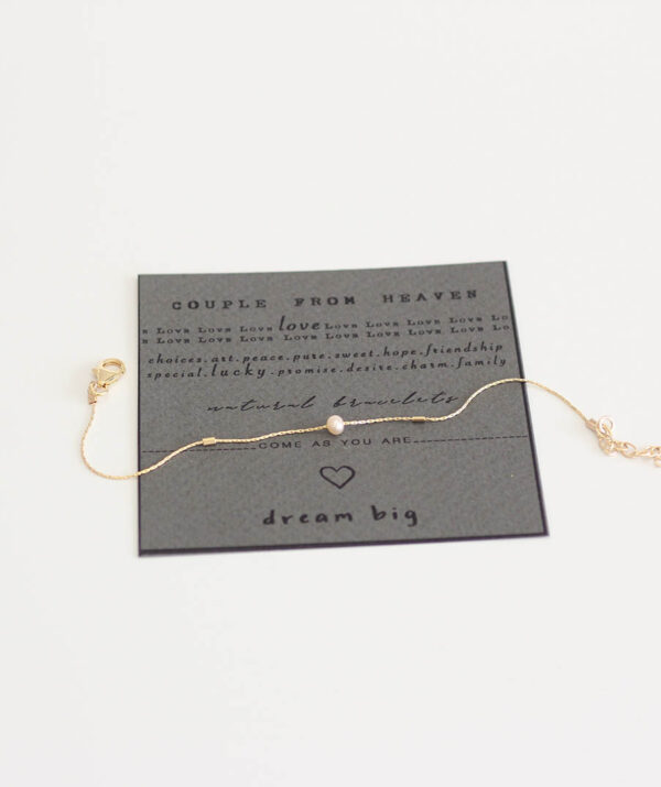 Soft heart bracelet / gold