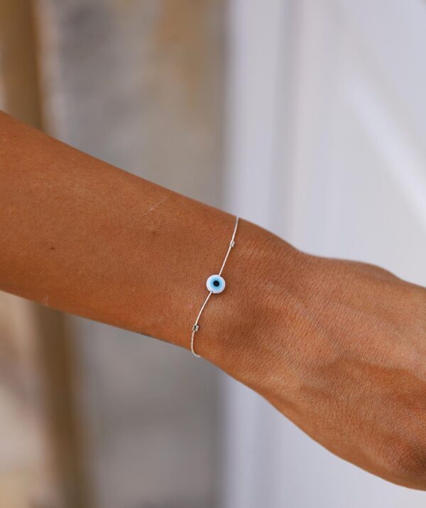 protect me white bracelet / sterling silver