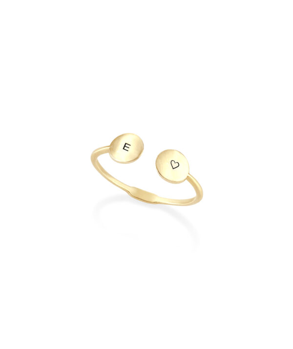 sun ring / 14K Gold