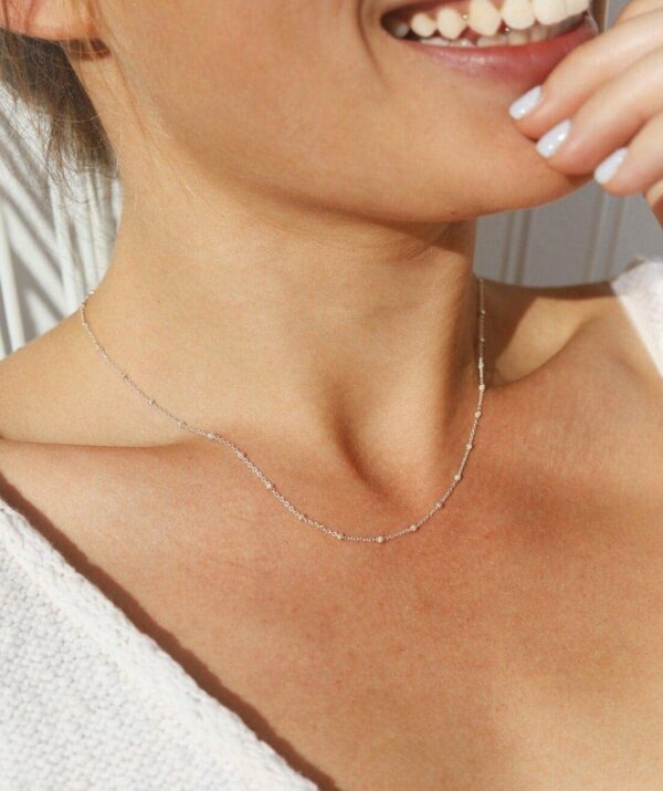 christmas lights necklace / 14K Gold