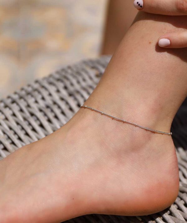 christmas ankle / sterling silver