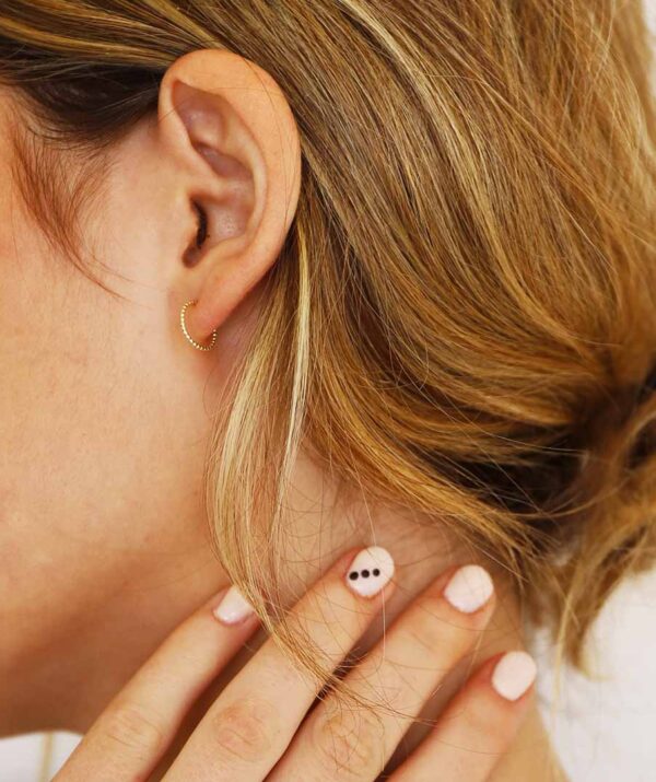 yami small earring  / 14K yellow gold