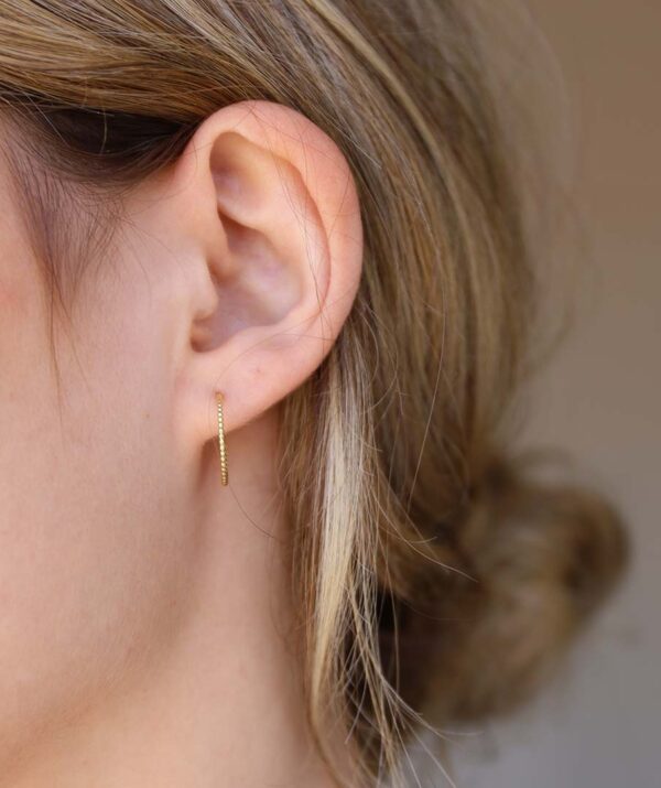 yami large earring  / 14K yellow gold