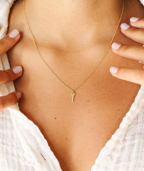key necklace / 14K Gold