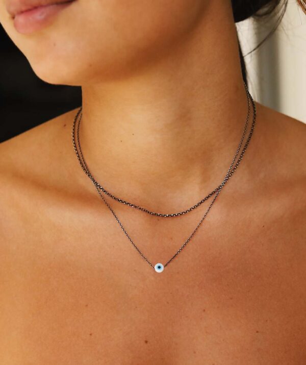 layla and layla protect me white necklaces / sterling silver