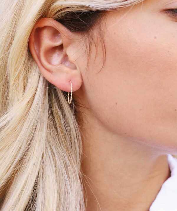yami large earring  / gold