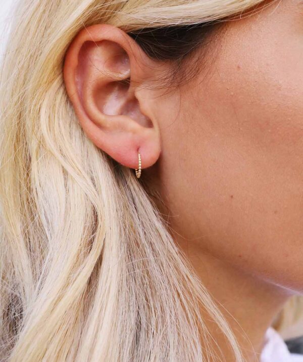 yami small earring  / gold