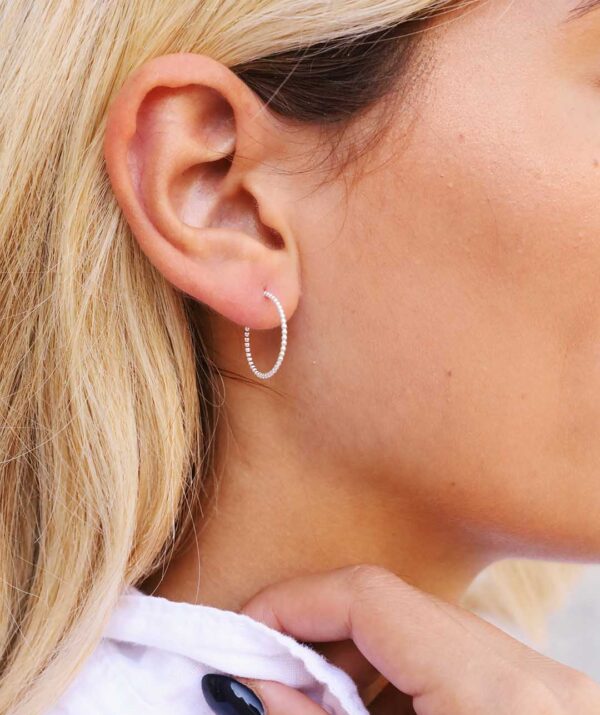 yami large earrings  / sterling silver
