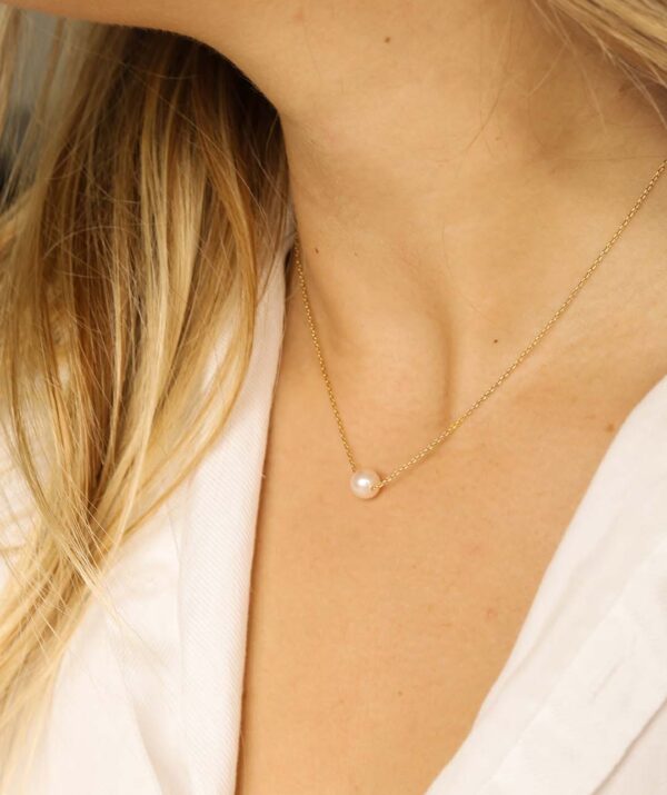 sweet pearl necklace / 14K Gold