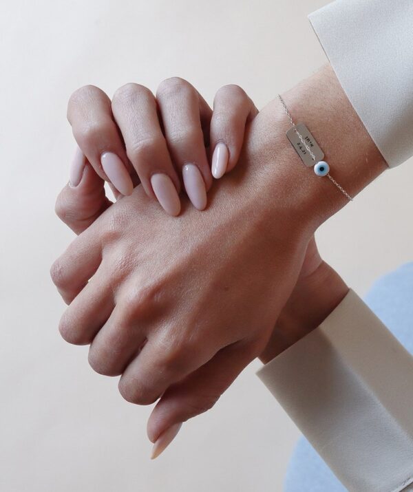tag bracelet / sterling silver