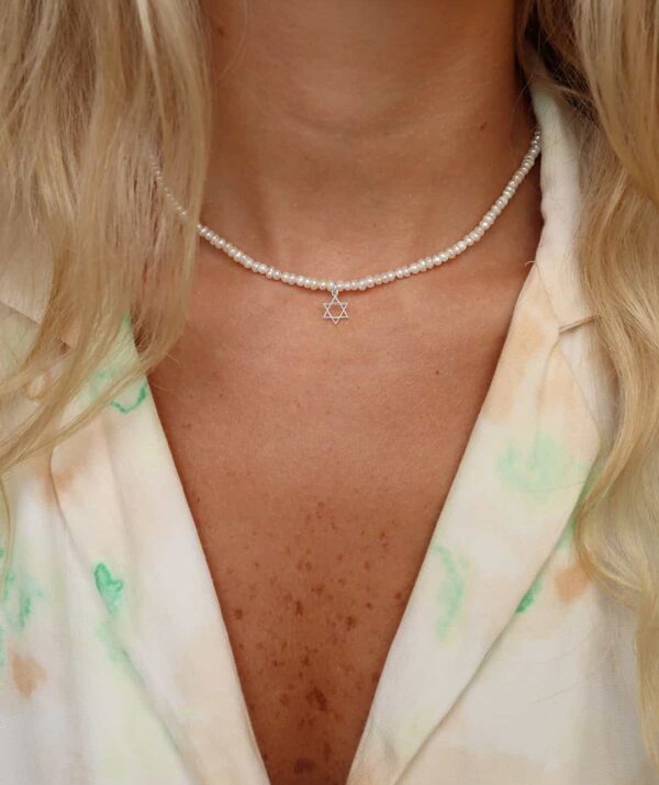 magen baby sweet pearl necklace / sterling silver
