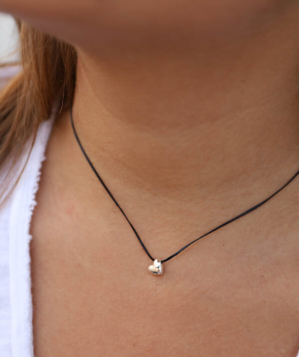 taste of love black necklace / sterling silver