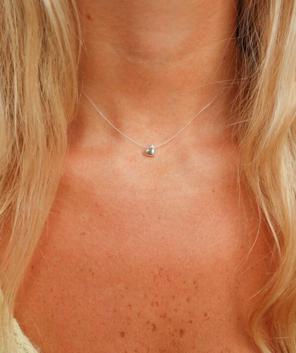 taste of love clear necklace / sterling silver