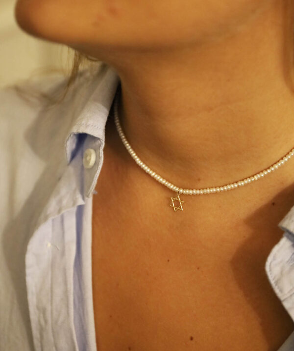 magen baby sweet pearl necklace / 14K Gold