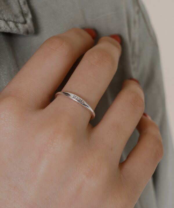 name ring / sterling silver