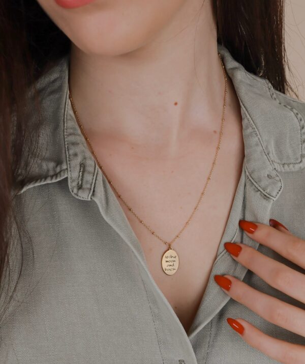 my story necklace / yellow gold plating on silver