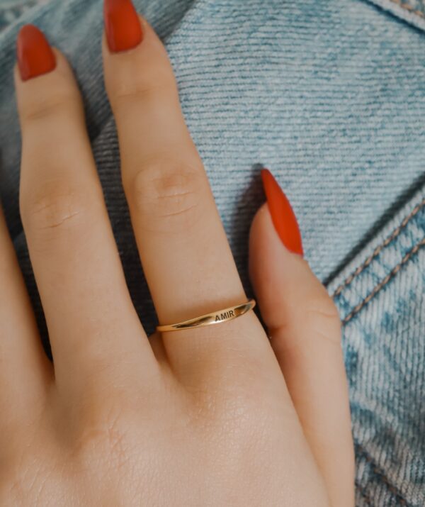 name ring / 14K Gold