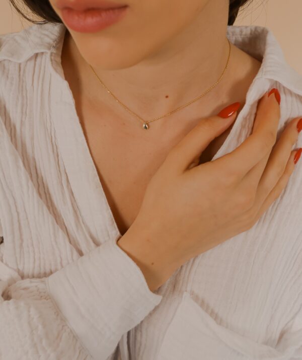 tears of happiness necklace / 14K Gold