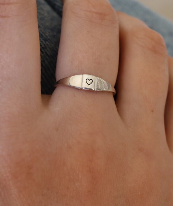 first love ring / sterling silver