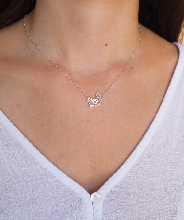 Eye love necklace / sterling silver