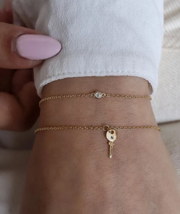 diamond bracelet / 14K Gold